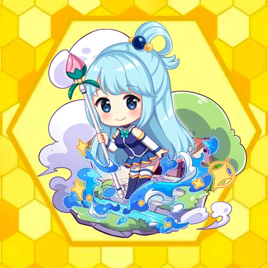 Aqua Chibi Keychain