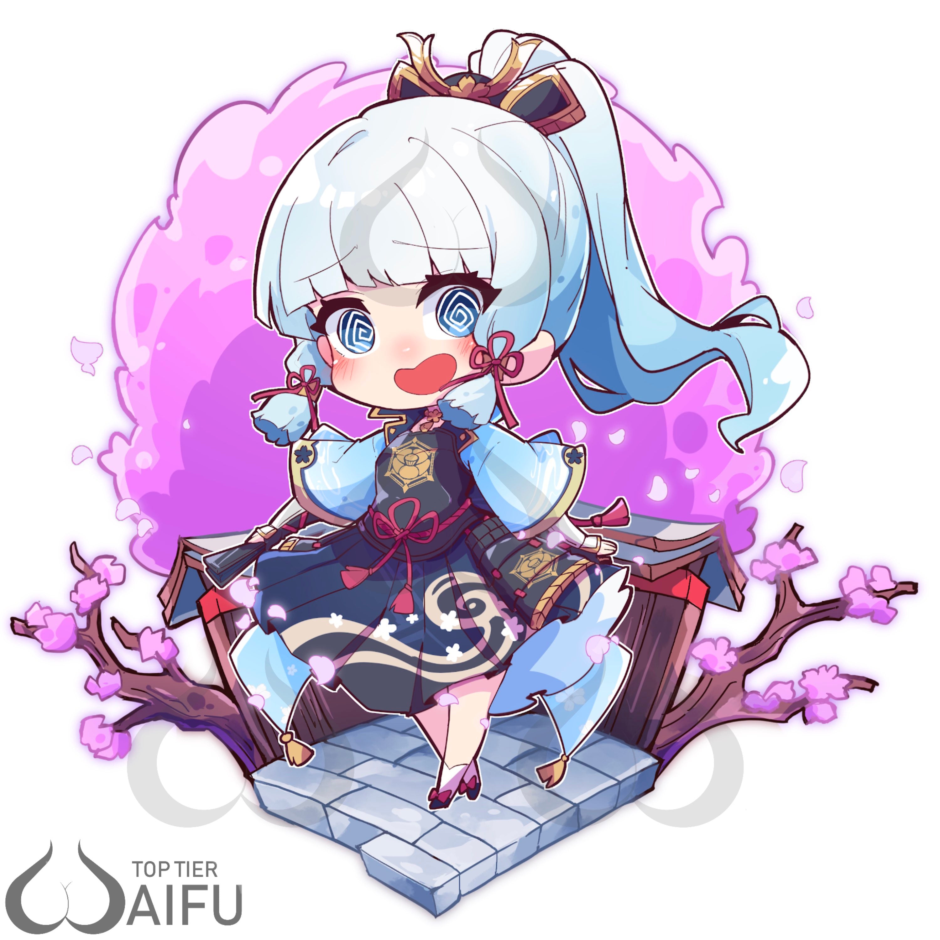 Ayaka Decal Acrylic Standee Keychain TopTier Waifu ayaka-decal-acrylic-standee-keychain-toptier-waifu